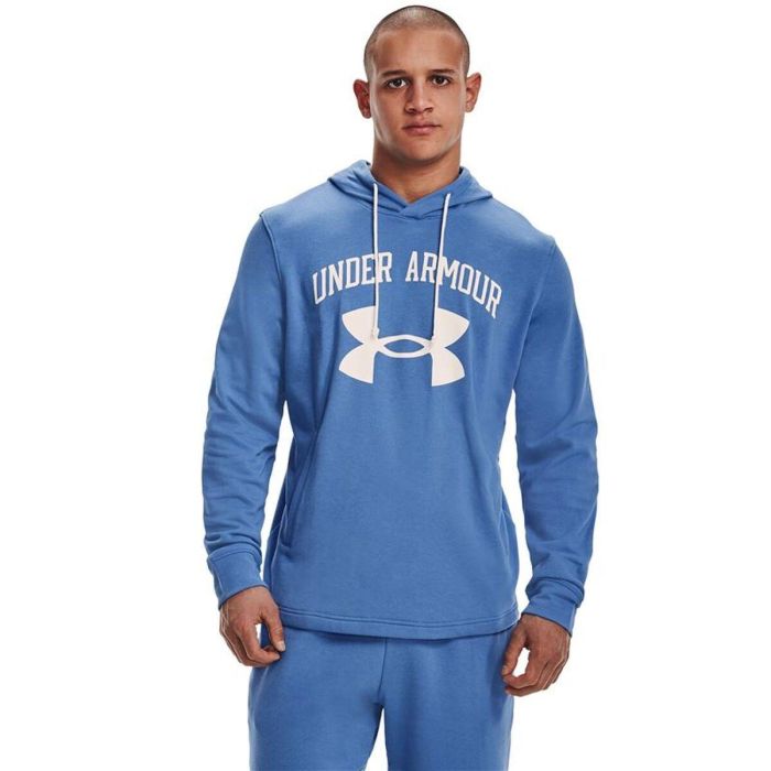 Sudadera con Capucha Hombre Under Armour Rival Terry Añil