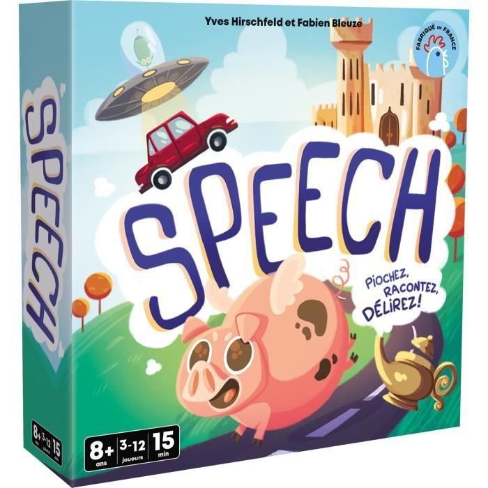 Discurso - Asmodee - Inventa una historia - 4 modos de juego - 15 minutos - A partir de 8 años Discurso - Asmodee - Inventa una historia - 4 modos de juego - 15 minutos - A partir de 8 años