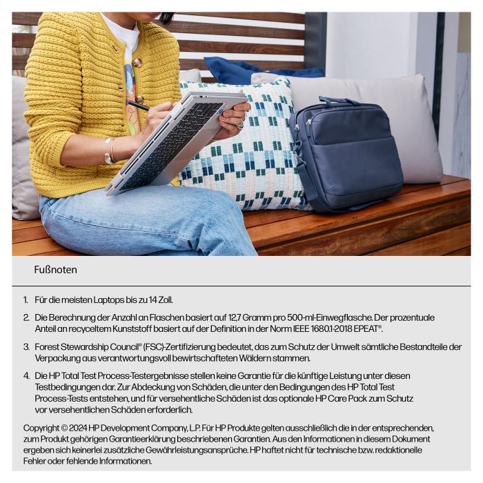 HP Bolsa para Ordenador Portátil Everyday de 14 Pulgadas A08JVAA 4