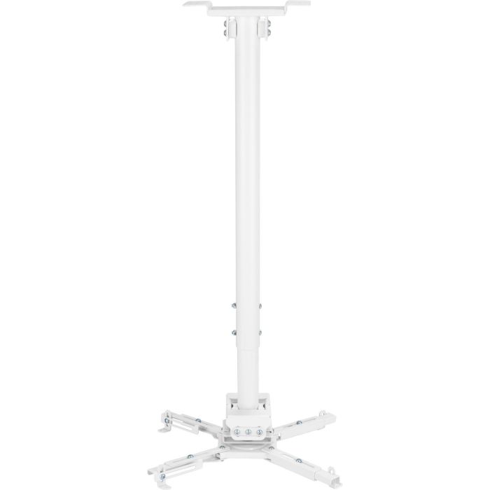 Vivolink Soporte Profesional para Proyector de Techo, Ajustable 74,5-114,5 cm, Blanco, Máx. 35 kg