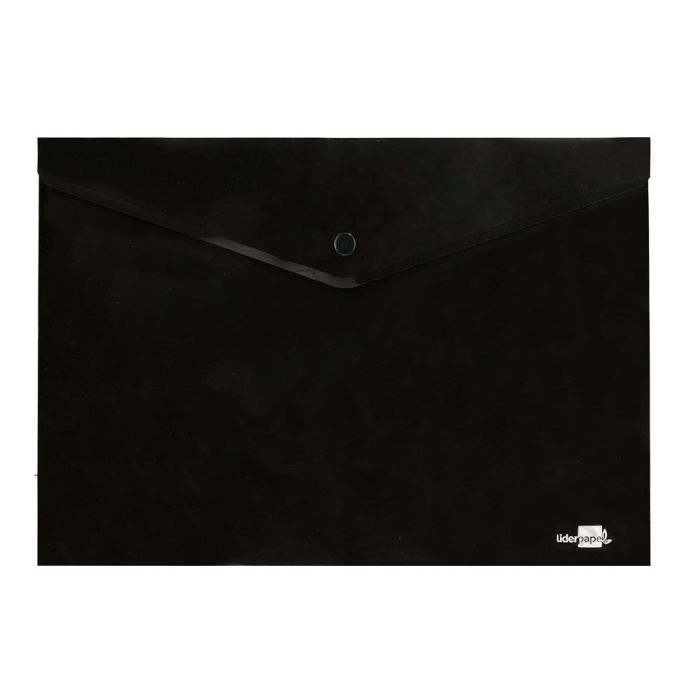 Carpeta Liderpapel Dossier Broche Polipropileno Din A4 Negro Opaco 50 Hojas 2