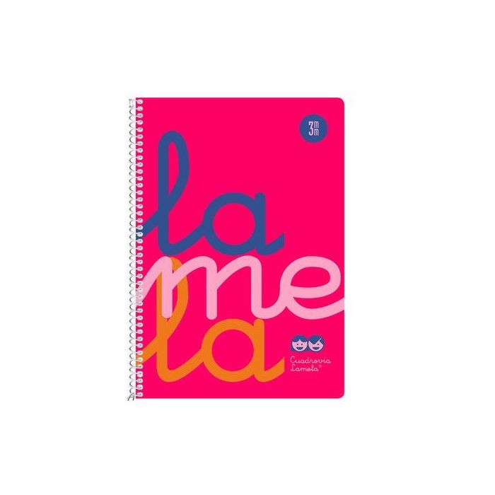 Lamela Bloc Tapa Polipropileno 4º 80H Cuadrovia 3 Mm Rosa 5 unidades