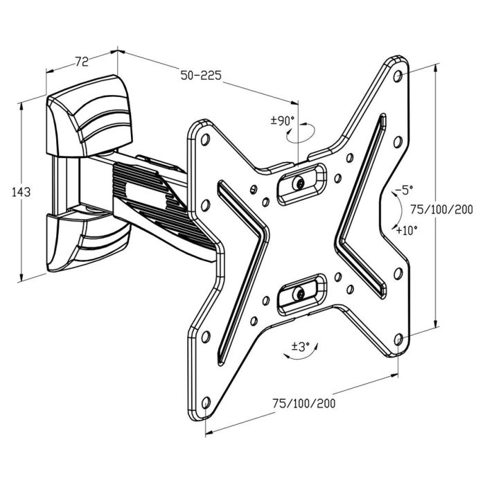 Soporte TV TM Electron 26"-40" 25 kg 2 Soporte TV TM Electron 26"-40" 25 kg 2