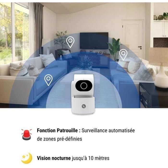 Cámara de vigilancia - KONYKS - CAMINI CARE 2 - Interior - Wifi con sirena y botón de videollamada 4 Cámara de vigilancia - KONYKS - CAMINI CARE 2 - Interior - Wifi con sirena y botón de videollamada 4