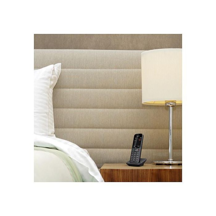 Gigaset S700H Pro Teléfono DECT Inalámbrico con Altavoz, Identificador de Llamadas y Pantalla TFT a Color, Antracita