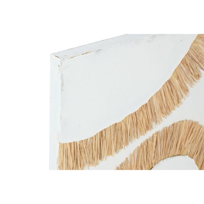 DKD Home Decor Cuadro Boho de Yute y Lienzo Blanco Natural 80x60 cm, 3cm Profundidad - Set 2 Unidades 3 DKD Home Decor Cuadro Boho de Yute y Lienzo Blanco Natural 80x60 cm, 3cm Profundidad - Set 2 Unidades 3