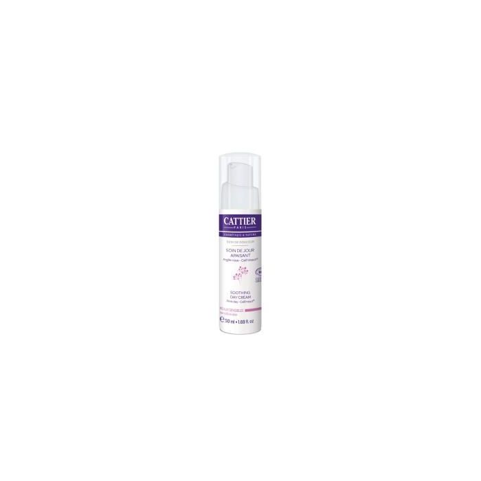 CATTIER Crema de Día Calmante Piel Sensible, Hidrata y Nutre, con Arcilla Rosa y Trigo Sarraceno 50ml