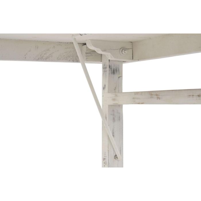 DKD Home Decor Mesa Comedor Plegable Vintage Blanco 90 x 76 x 182 cm 10