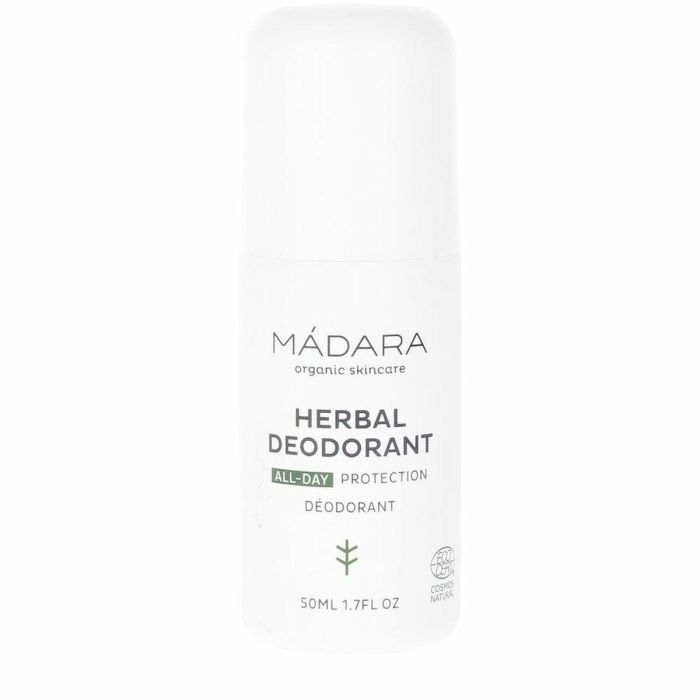 Mádara Organic Skincare Desodorante Herbal Natural con Salvia del Norte y Minerales 50 ml Protección Duradera Antimanchas
