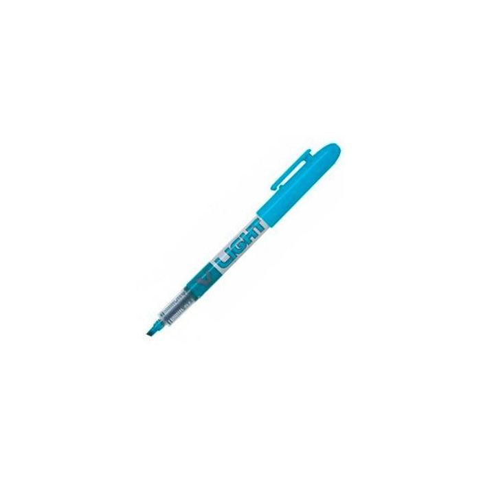 Pilot V Light Marcador Fluorescente Azul Set de 12 (Set de 12)