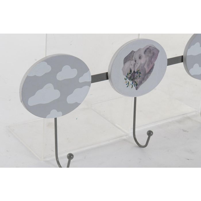 Perchero Pared Baby DKD Home Decor Gris 5 x 17 x 40 cm (6 Unidades) 1 Perchero Pared Baby DKD Home Decor Gris 5 x 17 x 40 cm (6 Unidades) 1