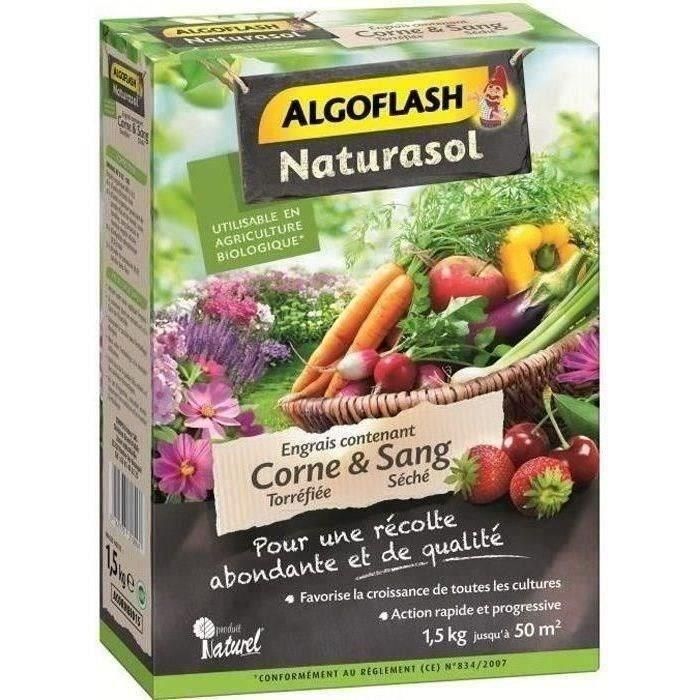 Algoflash Naturasol ACORNBIO15 - Abono de Cuerno Tostado y Sangre Seca 1,5kg 0 Algoflash Naturasol ACORNBIO15 - Abono de Cuerno Tostado y Sangre Seca 1,5kg 0