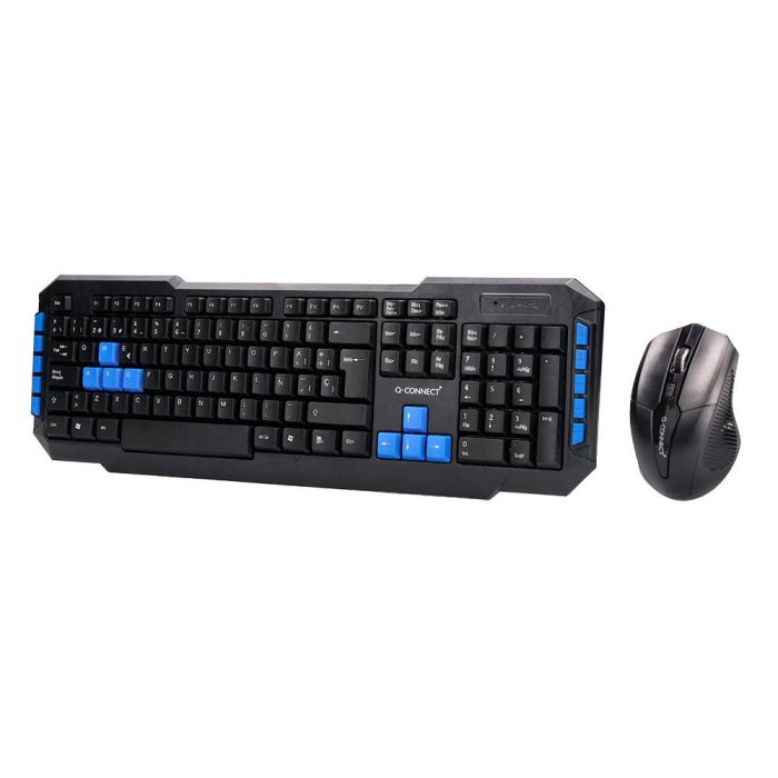 Set Teclado Y Raton Q-Connect Inalambrico Compatible Windows Color Negro 2