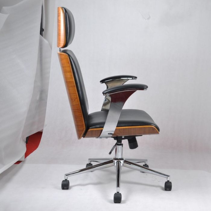 Silla Moderno DKD Home Decor Negro Marron 69 x 108.5 x 71 cm 2