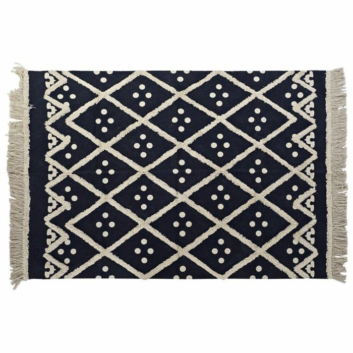 DKD Home Decor Alfombra Urban de Polyester Azul Marino Beige, 1000 gsm, 230x160 cm DKD Home Decor Alfombra Urban de Polyester Azul Marino Beige, 1000 gsm, 230x160 cm