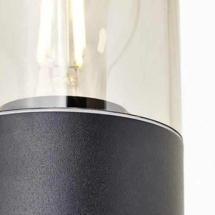 Brilliant BRI4004353405693 Aplique Exterior con Detector de Movimiento 2x E27 Depoli Negro 20W - Bombilla no Incluida 2