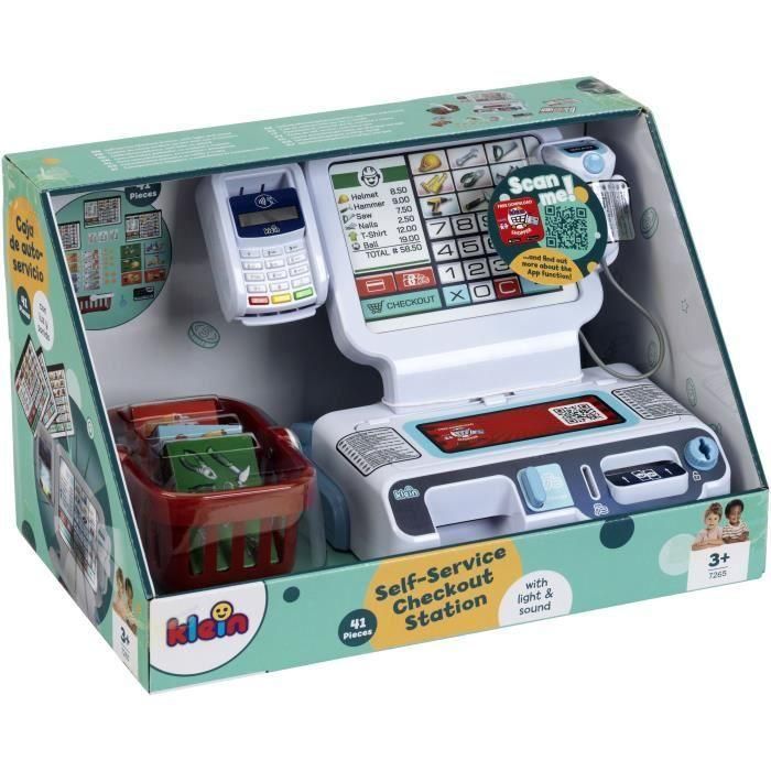 Klein 7265 - Caja registradora de autoservicio con funciones y accesorios - Juguete para niños a partir de 3 años 0 Klein 7265 - Caja registradora de autoservicio con funciones y accesorios - Juguete para niños a partir de 3 años 0