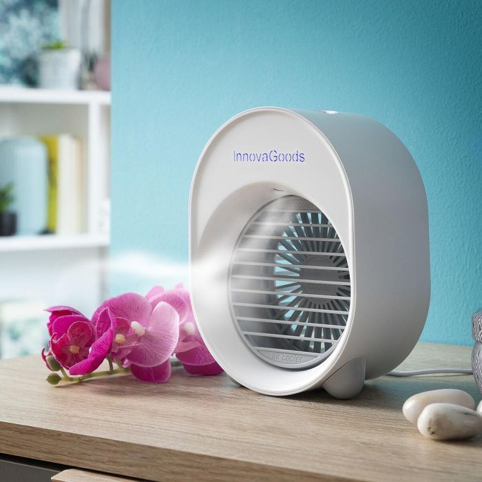 Mini Climatizador Humidificador por Ultrasonidos con LED Koolizer InnovaGoods 14 Mini Climatizador Humidificador por Ultrasonidos con LED Koolizer InnovaGoods 14