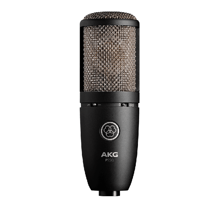AKG P220 Micrófono de Condensador de Gran Diafragma y Patrón Polar Cardioide