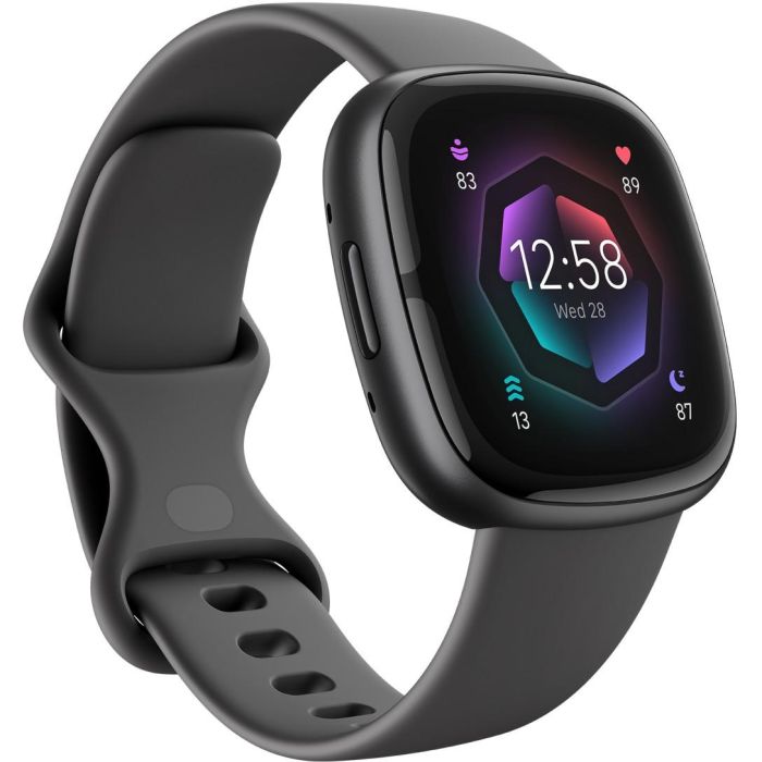 Fitbit Sense 2 Smartwatch Monitor de Estrés, Sueño, Ritmo Cardíaco ECG, GPS, Google Pay, Color Shadow Grey/Graphite