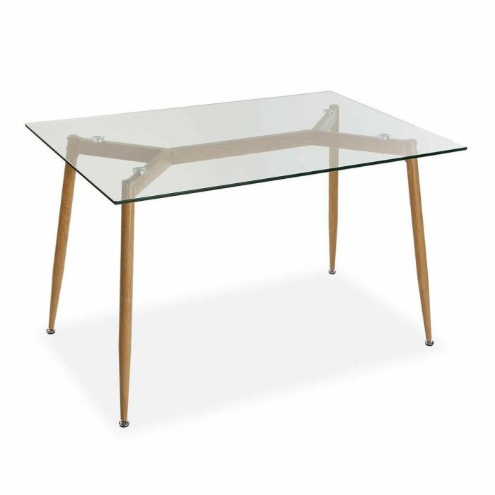 Mesa Cristal Rebecka Versa 80X75CM Mesa Cristal Rebecka Versa 80X75CM