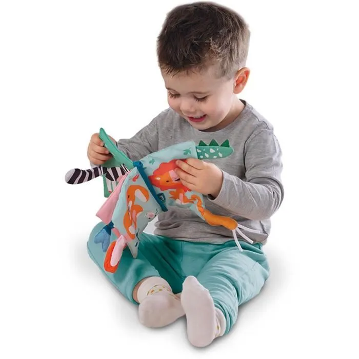 Ses Creative SES8710341131128 Libro de tela sensorial con colas de animales 2