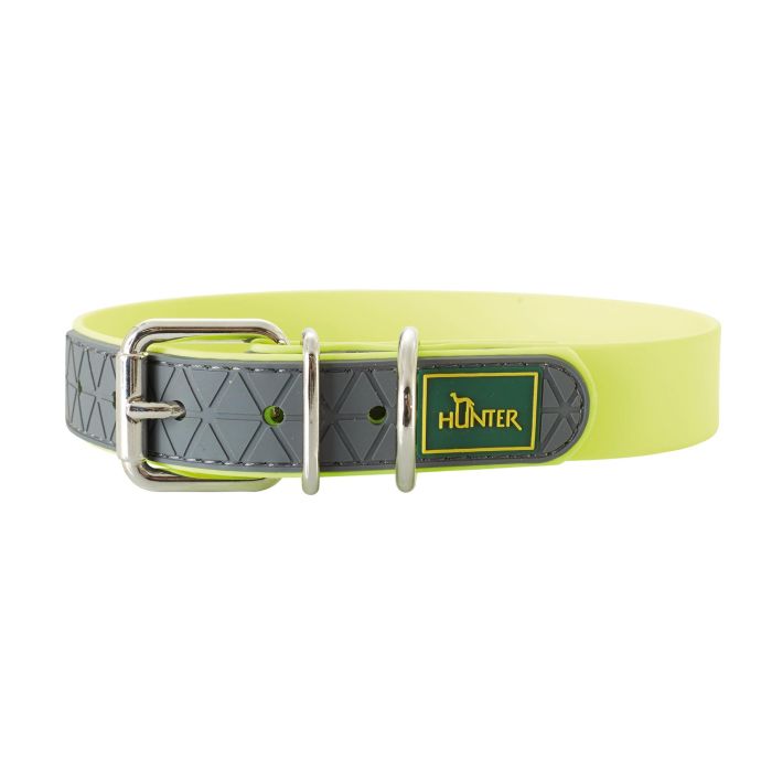 Hunter Collar Convenience Amarillo Fluorescente Cuello 42-50 cm M-L Ancho 2.5 cm Impermeable Lavable Plástico Resistente 2 Hunter Collar Convenience Amarillo Fluorescente Cuello 42-50 cm M-L Ancho 2.5 cm Impermeable Lavable Plástico Resistente 2