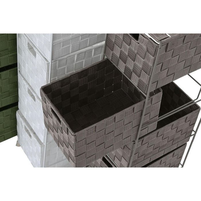 Cajonera Home ESPRIT Verde Gris Crema 24 x 18 x 68 cm (3 Unidades) 2 Cajonera Home ESPRIT Verde Gris Crema 24 x 18 x 68 cm (3 Unidades) 2
