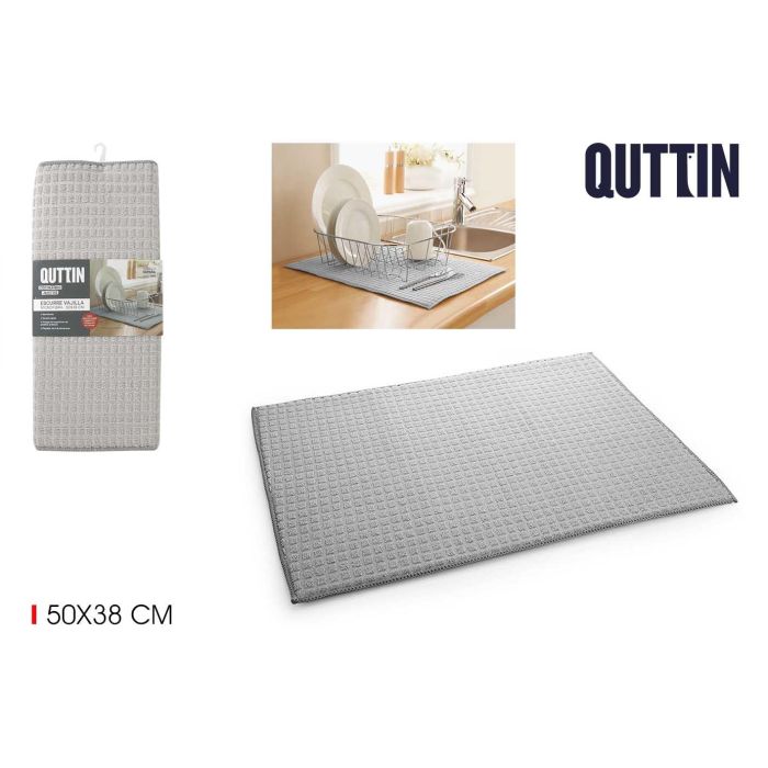 Escurre vajilla de microfibra Quttin 50x38 cm (12 Unidades) Escurre vajilla de microfibra Quttin 50x38 cm (12 Unidades)