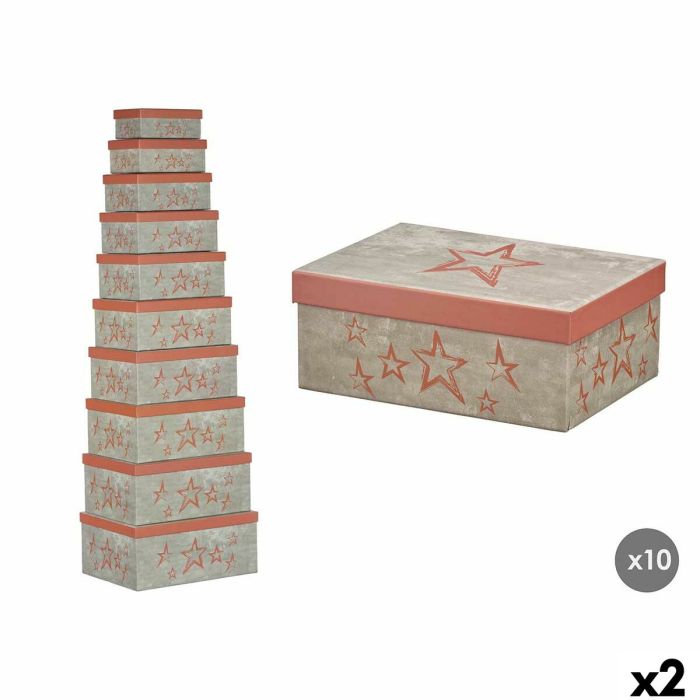 Caja Decorativa Pincello 65 Teja Cartón (2 Unidades)