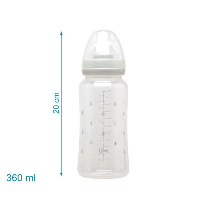 Biberón Anticólicos 360 mL Gris + 6 Meses 3