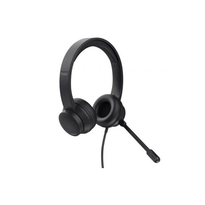 Trust Auriculares Estéreo con Cable USB y Micrófono Ajustable Negro 1