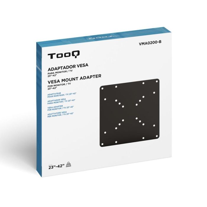 TooQ VMA0200-B Adaptador de Soporte VESA 200x200, 200x100, 100x200 para TV 23-42" hasta 30 kg Negro 5 TooQ VMA0200-B Adaptador de Soporte VESA 200x200, 200x100, 100x200 para TV 23-42" hasta 30 kg Negro 5
