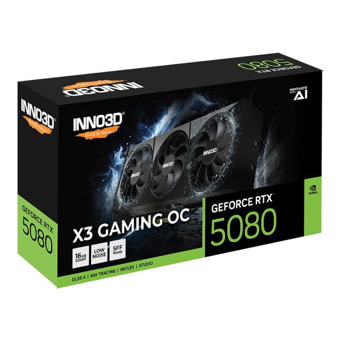 Inno3D RTX 5080 16GB GDDR7 X3 Gaming OC 3Fan Tarjeta Gráfica