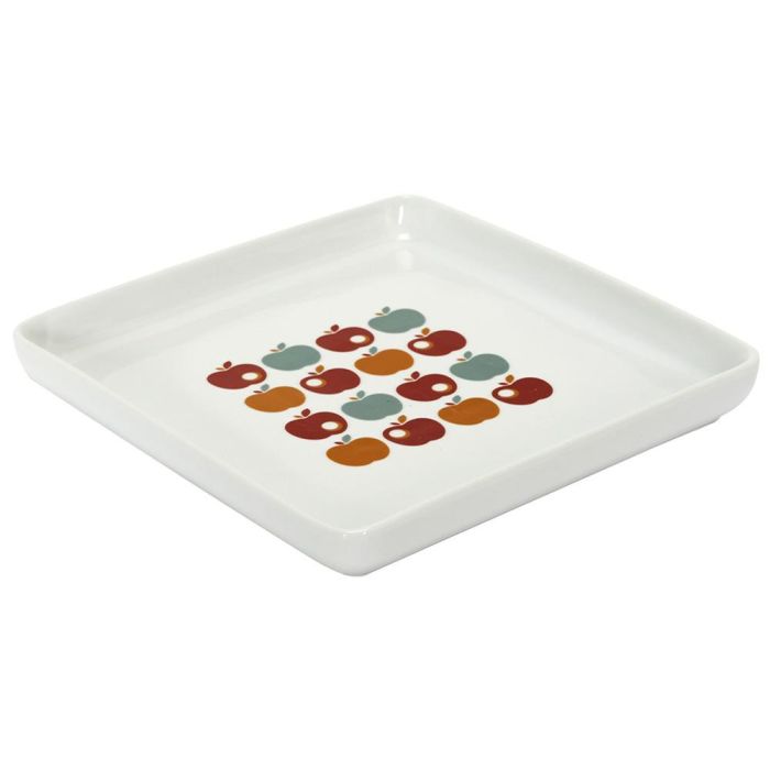 Home Deco Factory Plato Cuadrado Decoración Retro 18x18 cm 6