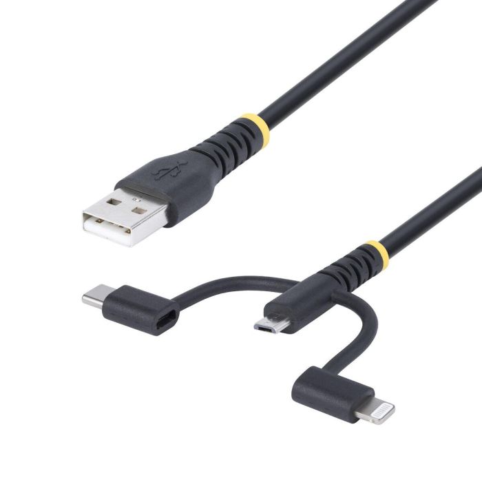 Cable USB Startech RLTCUB1MBK Negro 1 m