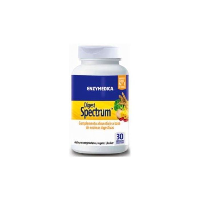 Enzymedica Digest Spectrum Enzimas Digestivas Completas 30 Cápsulas Vegetarianas para Intolerancias Alimentarias