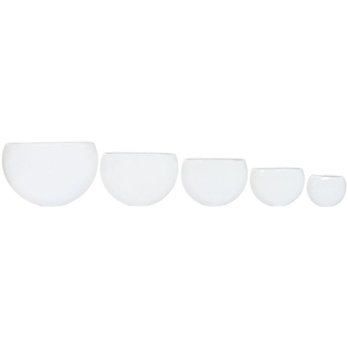 Macetero Scandi DKD Home Decor Blanco 24 x 36 x 54 cm Set de 5 1 Macetero Scandi DKD Home Decor Blanco 24 x 36 x 54 cm Set de 5 1