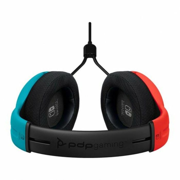 PDP LVL40 Auricular gaming con micrófono flexible y cancelación de ruido, altavoces 40mm, ligero y cómodo para Nintendo Switch azul/rojo 4 PDP LVL40 Auricular gaming con micrófono flexible y cancelación de ruido, altavoces 40mm, ligero y cómodo para Nintendo Switch azul/rojo 4