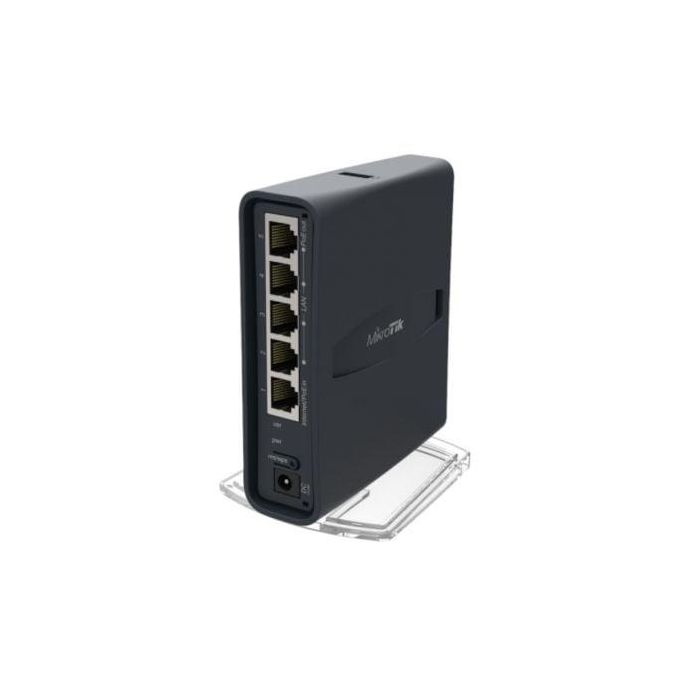 Mikrotik hAP ac lite tower Router WiFi Dual Band 2.4/5GHz con Puerto Ethernet LAN 10/100 Mbps y Energía sobre Ethernet PoE Negro 2