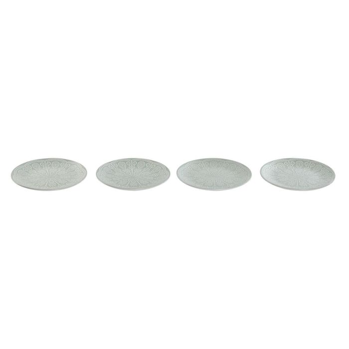 Plato Arabe DKD Home Decor Verde Menta 19.8 x 2 x 19.8 cm Set de 4 4 Plato Arabe DKD Home Decor Verde Menta 19.8 x 2 x 19.8 cm Set de 4 4