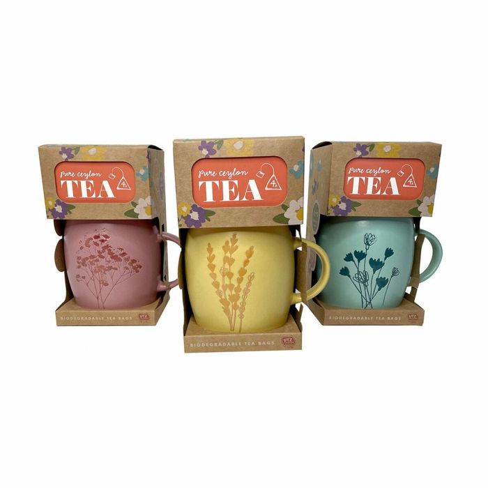 Taza de té modelos surtidos con té incluido. Taza de té modelos surtidos con té incluido.