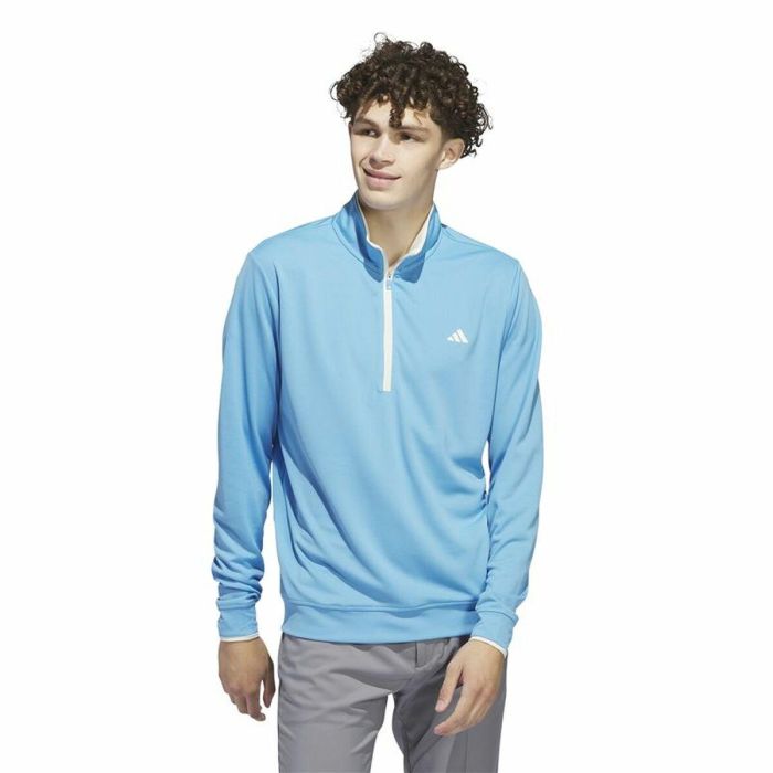 Sudadera sin Capucha Hombre Adidas Lightweight Half-Zip Azul Agua L 4 Sudadera sin Capucha Hombre Adidas Lightweight Half-Zip Azul Agua L 4