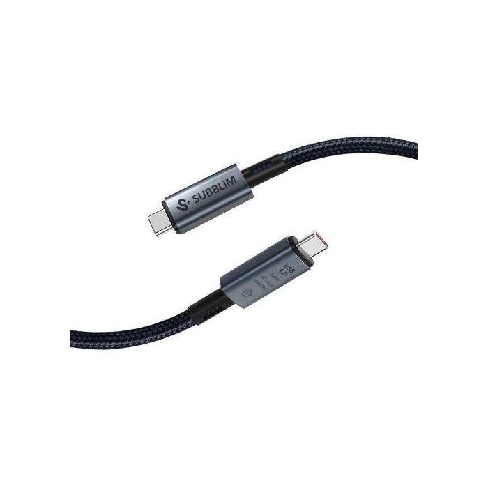 Cable USB-C a USB-C Subblim SUBCAB-C24010 1,5 m Negro 6 Cable USB-C a USB-C Subblim SUBCAB-C24010 1,5 m Negro 6