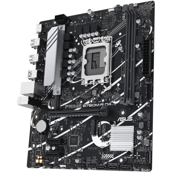 Asus 90MB1HA0-M0EAY0 Placa Base PRIME B760M-R D4 Intel B760 Socket LGA 1700 Micro ATX DDR4 PCIe 4.0 para Intel 12ª, 13ª y 14ª Gen 4 Asus 90MB1HA0-M0EAY0 Placa Base PRIME B760M-R D4 Intel B760 Socket LGA 1700 Micro ATX DDR4 PCIe 4.0 para Intel 12ª, 13ª y 14ª Gen 4