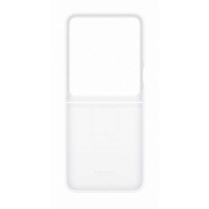 Samsung EF-PF741TWEGWW Funda de Silicona para Galaxy Z Flip7 FE Blanca Anti-huellas Fácil Aplicación 4
