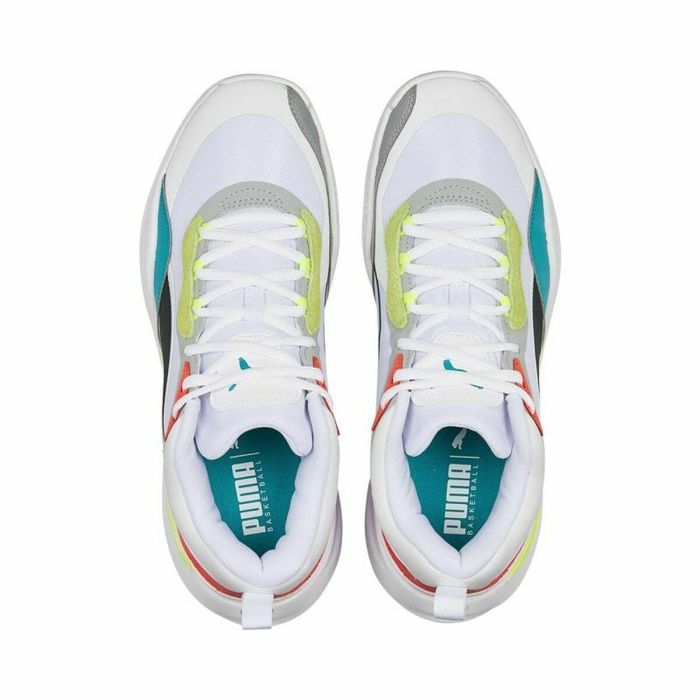Zapatillas de Baloncesto para Adultos Puma Playmaker Pro Blanco 8 Zapatillas de Baloncesto para Adultos Puma Playmaker Pro Blanco 8
