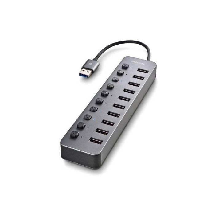 Hub USB NGS IHUB10/ 10xUSB 3.0 1 Hub USB NGS IHUB10/ 10xUSB 3.0 1