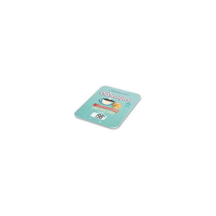 Beurer KS-19 BREAKFAST Balanza de Cocina, Vidrio Ultra Plano, Pantalla LCD, 5 kg, Función Tara Beurer KS-19 BREAKFAST Balanza de Cocina, Vidrio Ultra Plano, Pantalla LCD, 5 kg, Función Tara