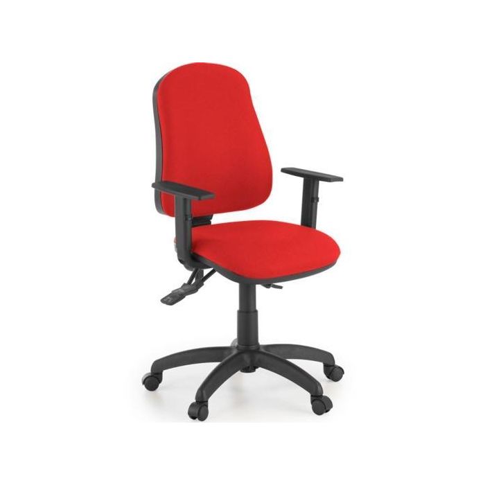 Unisit Silla Administrativa Sincro Simple Roja Reposabrazos Ajustables Unisit Silla Administrativa Sincro Simple Roja Reposabrazos Ajustables